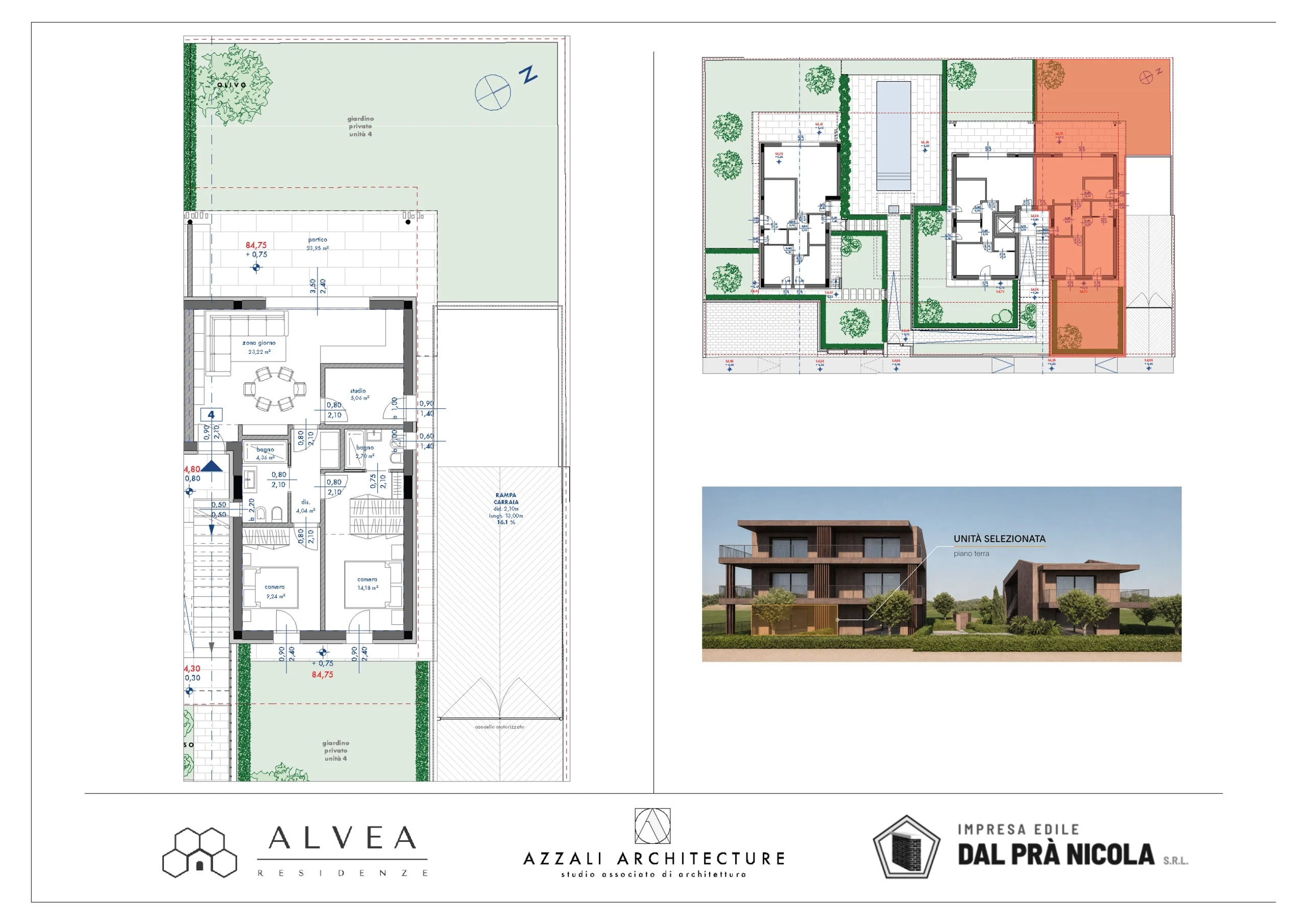 Planimetria appartamento 8 al secondo piano, residenza Alvea San Martino della Battaglia